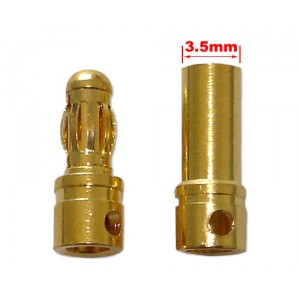 Aranyozott csatlakoz&oacute; p&aacute;r 3,5mm-es