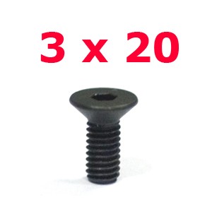 Csavar: s&uuml;llyesztett fejű imbusz 3x20mm (10db)