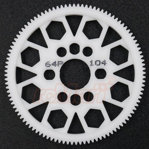 Spur fogasker&eacute;k 104T, modul 64pitch, Delrin, SG-64104