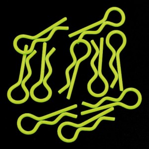 Kaszni r&ouml;gz&iacute;tő sasszeg, 10db, fluo s&aacute;rga, 1:10, 1:12