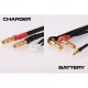 Ruddog 2S töltő kábel, 4mm dugó + balanszer, 4/5mm-es dugó + 2mm-es dugó