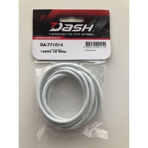 Dash 13AWG szilikon k&aacute;bel szab&aacute;lyz&oacute;khoz, feh&eacute;r, 1m&eacute;ter