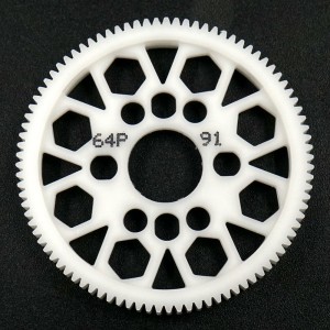 Spur fogasker&eacute;k 91T, modul 64pitch, Delrin, SG-64091