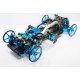 Setup kerék szett, M-Chassis autómodellekhez, fekete  YT-0142BK