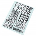 Xpress log&oacute;s matrica lap, A6 m&eacute;ret  XP-30014