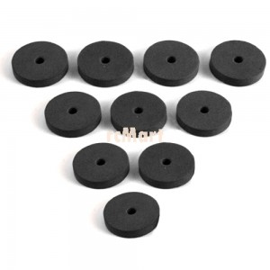 Kaszni v&eacute;dő szivacs karika szett, 4mm vastag, fekete (10db) YA-0242BK
